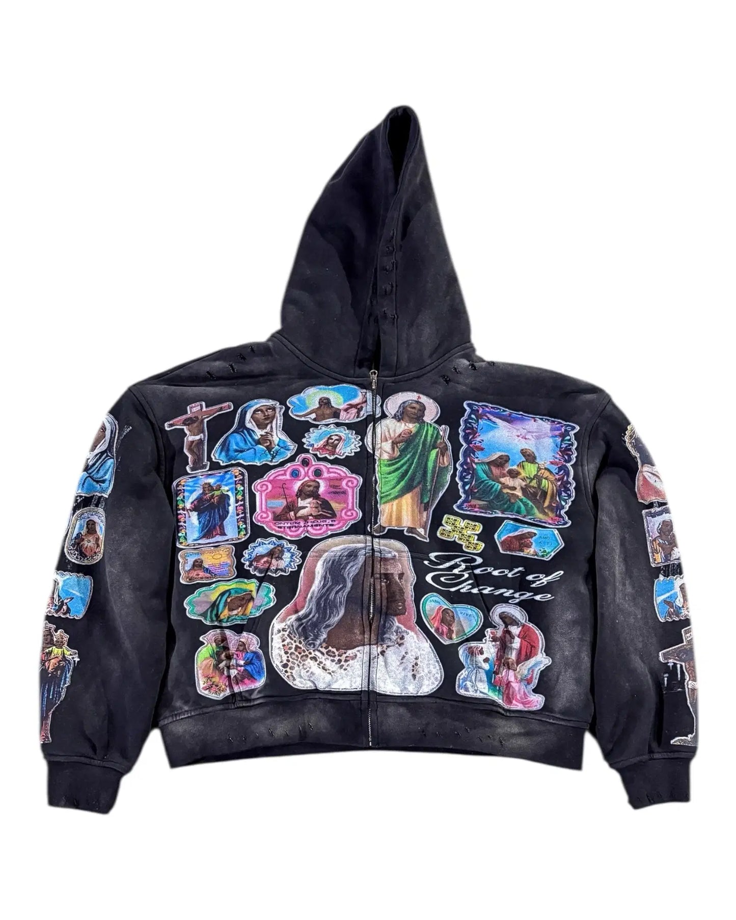 Black Root of Change Zip Up